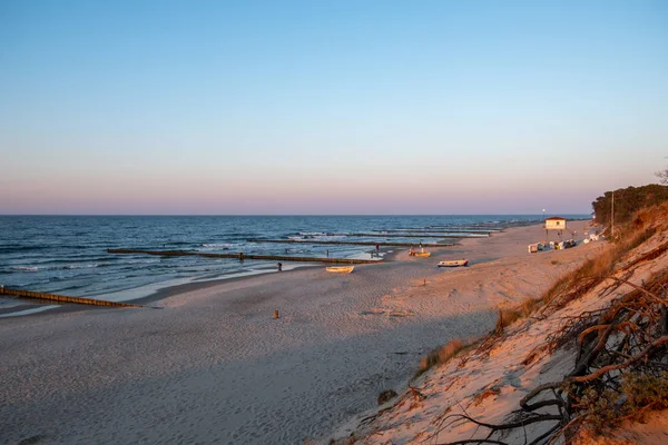 Пляж Цемпіна на острові Узедом у Балтійському морі — стокове фото