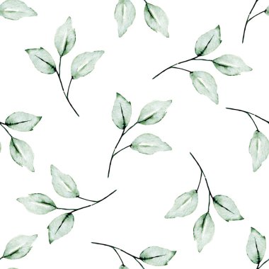 Çiçek konsepti, suluboya resimli kusursuz desen, arka planı tekrarla