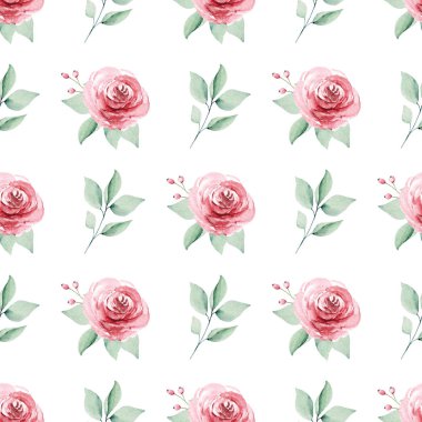 Suluboya boya, çiçeksiz desen, kumaş duvar kağıdı deseni.