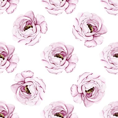 suluboya sanat çiçek elementleriyle kusursuz desenler çiziyor