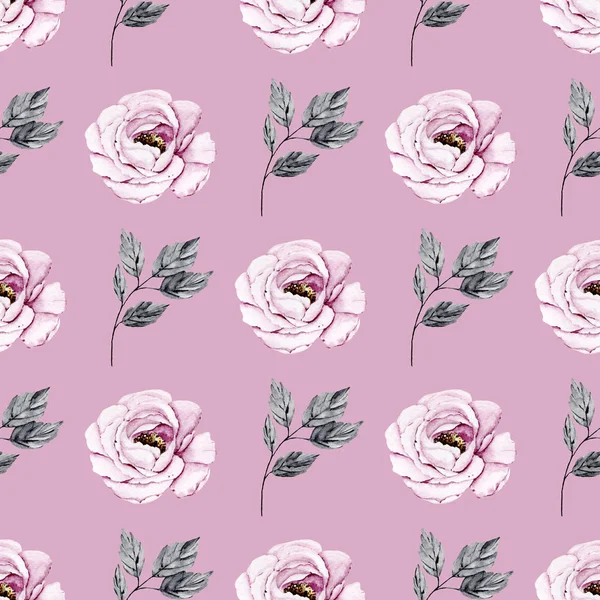 suluboya sanat çiçek elementleriyle kusursuz desenler çiziyor