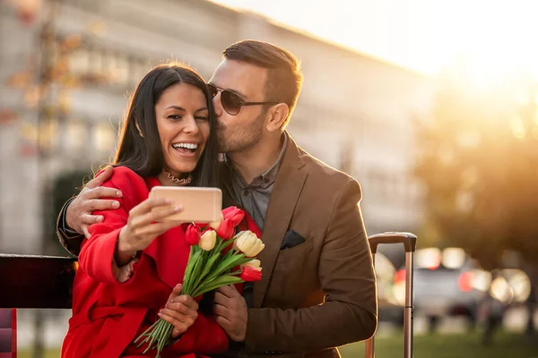 Valentinstag feiern — Stockfoto