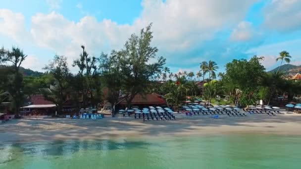 Ocean Holiday Beach Aerial — Vídeos de Stock