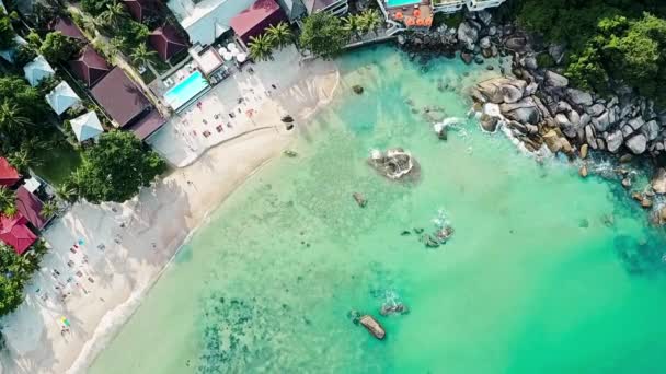 Ocean Holiday Beach Aerial — Vídeo de Stock