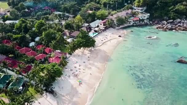 Ocean Holiday Beach Aerial — Αρχείο Βίντεο