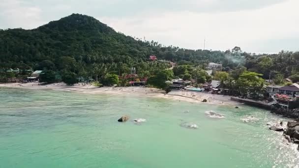 Ocean Holiday Beach Aerial — Vídeo de Stock