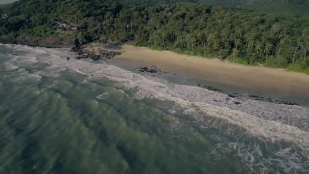 Ocean Beach Atardecer Aerial — Vídeo de stock