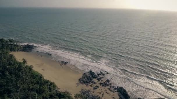 Ocean Beach Στο Sunset Aerial — Αρχείο Βίντεο
