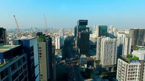 Flygfoto Över Bangkok City — Stockvideo