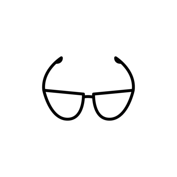 Glasögon Grafisk Design Mall Vektor Isolerad — Stock vektor