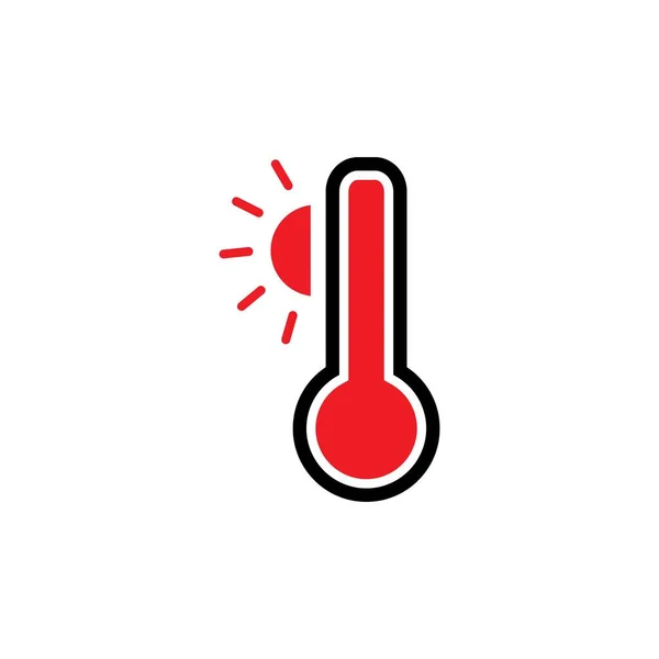 Temperatura Quente Desenho Vetor Ilustração — Vetor de Stock
