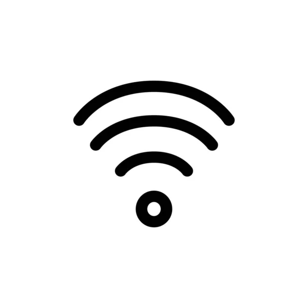 Conexión Wifi Reproductor Multimedia Icono Diseño — Vector de stock
