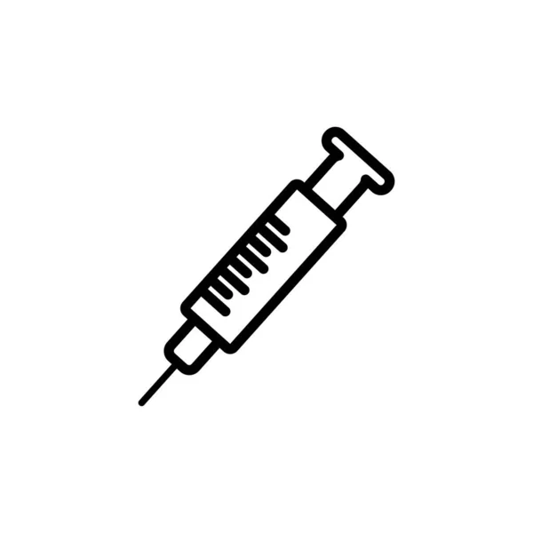 Medische Injectie Grafisch Ontwerp Template Vector Geïsoleerd — Stockvector