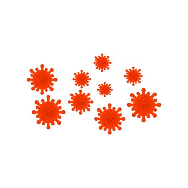 Virüs corona vektör illüstrasyon şablon tasarımı