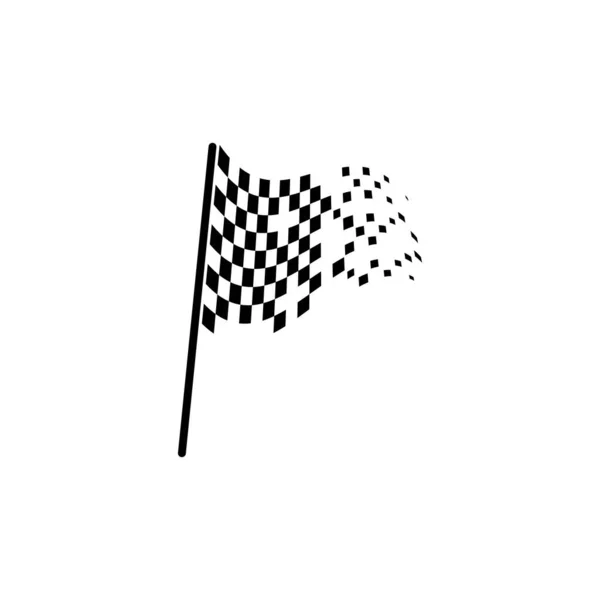 Race Vlag Pictogram Vector Ontwerp Illustratie — Stockvector