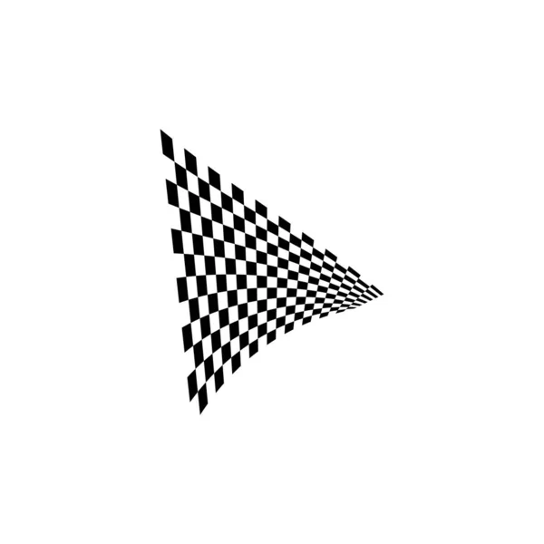 Race Flagga Ikon Vektor Design Illustration — Stock vektor