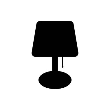 Tablo lambası ikon vektör çizimi izole edildi