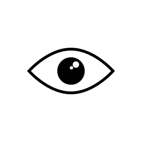 眼睛矢量图标 睁眼图标矢量图解隔离 — 图库矢量图片