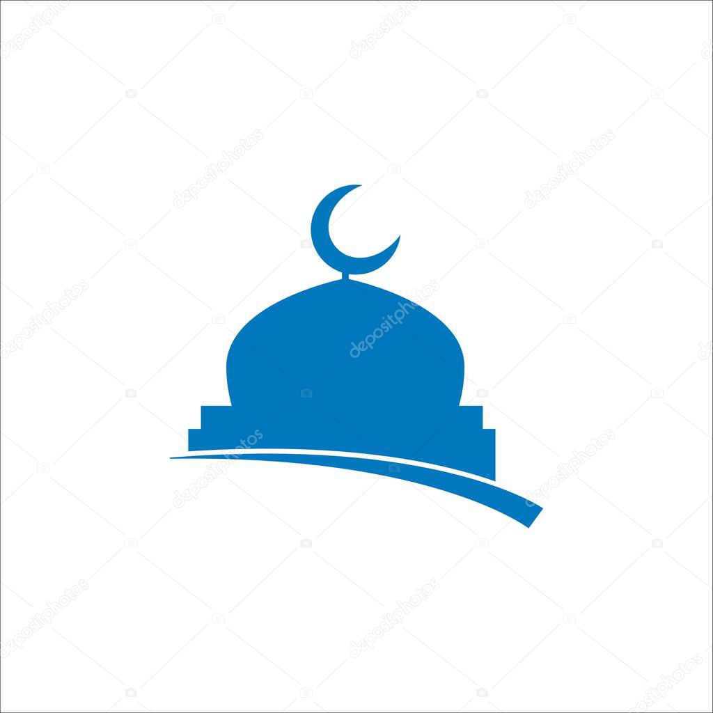 Mosque colorful vector illustration isolated