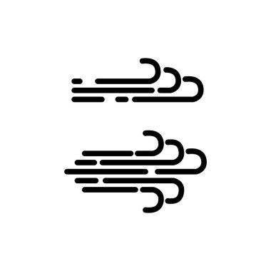 Rüzgar üfleme vektörü grafik tasarımı illüstrasyonu