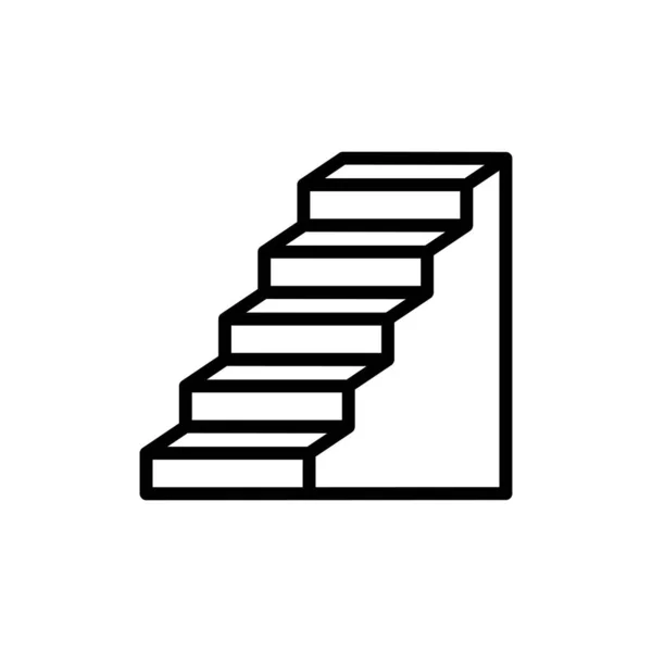 Treppen Vektor Grafik Design Illustration — Stockvektor