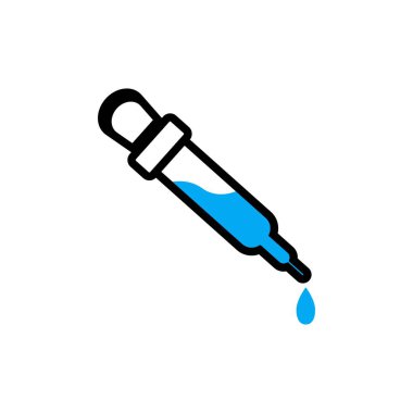 pipette vektör grafik tasarım çizimini bırak
