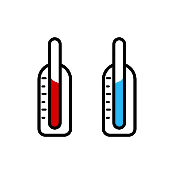 温度計ベクトルグラフィックデザインイラスト — ストックベクタ