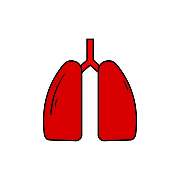 Diseño Gráfico Vectores Pulmonares Ilustración — Archivo Imágenes Vectoriales