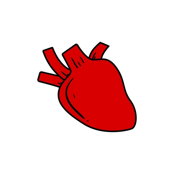 Illustrazione Grafica Vettoriale Del Cuore — Vettoriale Stock