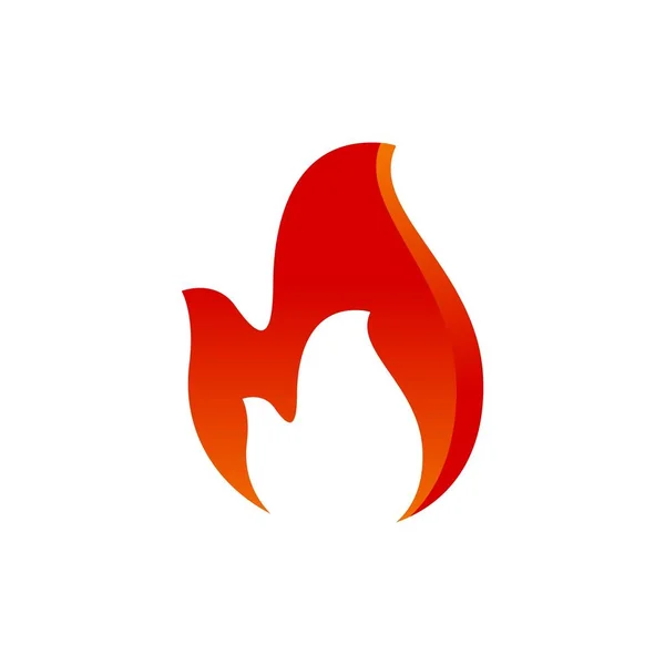 火災ベクトルグラフィックデザインイラストテンプレート — ストックベクタ