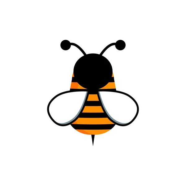 Abeja Miel Vector Diseño Gráfico Plantilla Ilustración — Archivo Imágenes Vectoriales