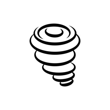 Tornado vektör grafik tasarımı çizimi