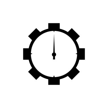 dişli zaman vektör tasarım şablonu çizimi