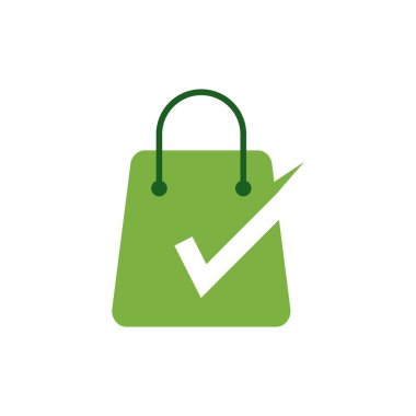 Alışveriş poşeti işaretleme vektör tasarım şablonu çizimi