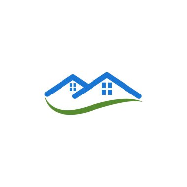 ev vektör tasarım şablonu çizimi