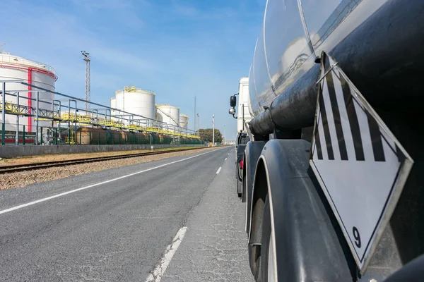 Tankwagen Mit Gefahrgut — Stockfoto