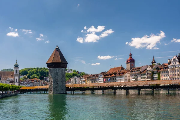 Kapellbrucke di Lucerne — Stok Foto