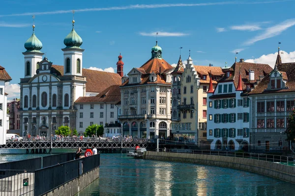 Jesuit kyrka i Luzern — Stockfoto