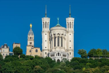 Lyon 'daki Notre Dame de Fourviere Bazilikası.