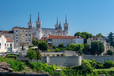 Lyon 'daki Notre Dame de Fourviere Bazilikası.
