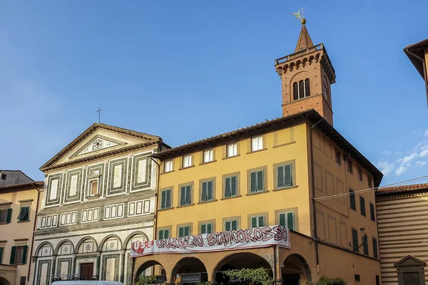 Empoli, Italy - June 7, 2019 : Empoli is a town in Tuscany, about 20 km southwest of Florence. Empoli is on the main railway line from Florence to Pisa, and the point of divergence of a line to Siena.