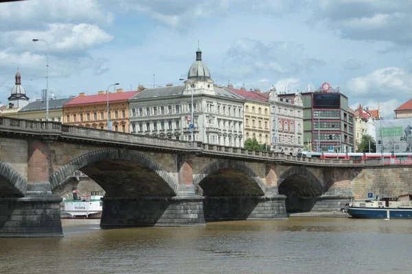 Panoramic View Old Part Prague — Stock Photo, Image