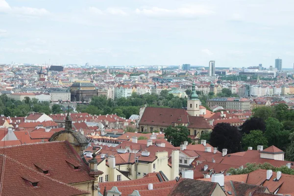 Panoramic view on old part of Prague