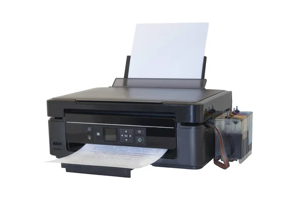 Printer geïsoleerd op witte achtergrond — Stockfoto