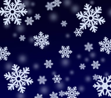 kar taneleri ile arka plan