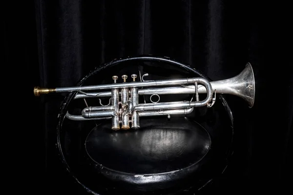 Silver Trumpet Stage — Stock Photo, Image