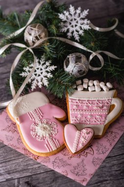 Pembe Noel gingerbread