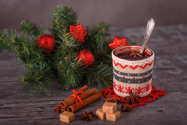 Winter mulled wine — Stock Photo, Image