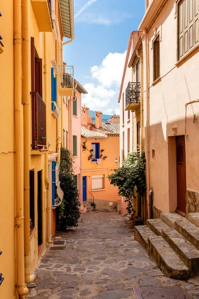 Old Provincial City Street Southern France Stock Picture