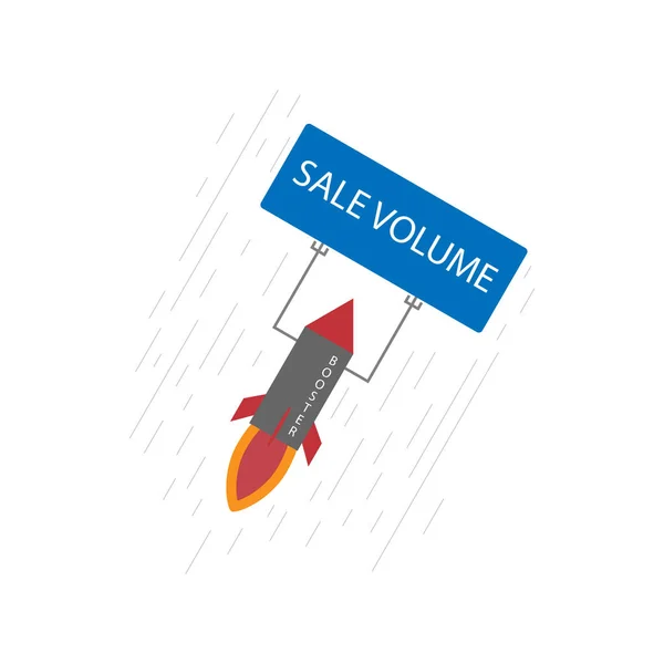 Boost verkoop volume concept — Stockvector